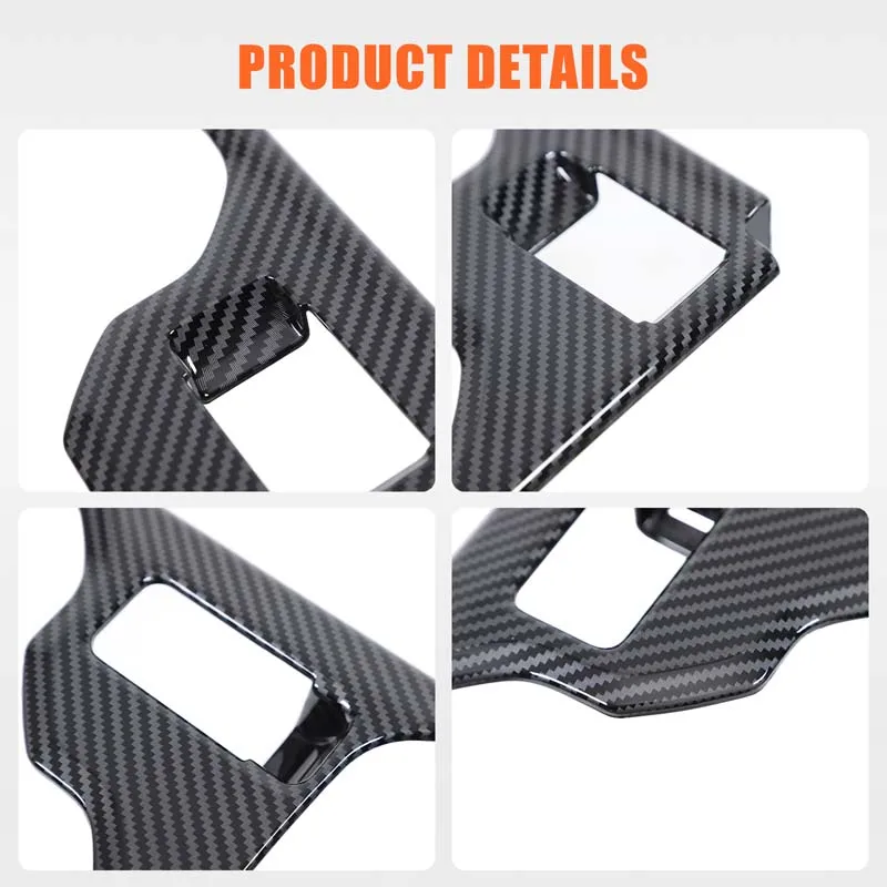 

ABS Carbon Fiber For Subaru Forester 2025+ Car front drainage cup holder panel decorative sticker car interior accessories