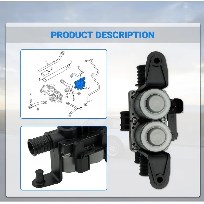Heater Control Valve 64116906652 For BMW E60 E63 E65 E66 535i XDrive 535xi 545i 550i 645Ci X5 5 6 7 Series