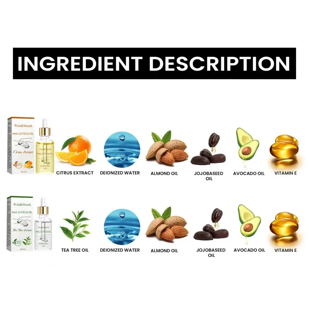 Nail Strengthening Oil น้ํามันบํารุงเล็บเพื่อสุขภาพเล็บ Moisturizing Cuticle Treatment สําหรับเล็บที่เสียหาย