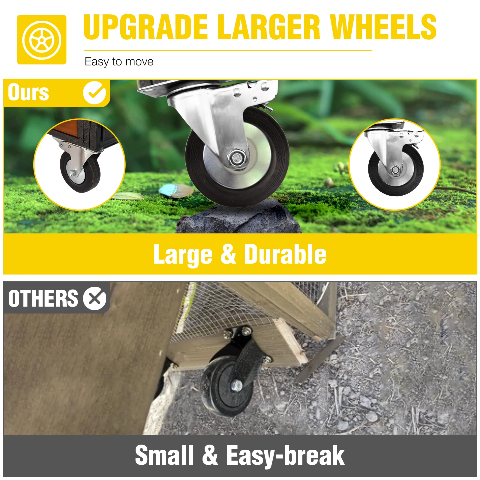 حظيرة دجاج بإطار معدني | بيت الدجاجة لـ 4-6 دجاج