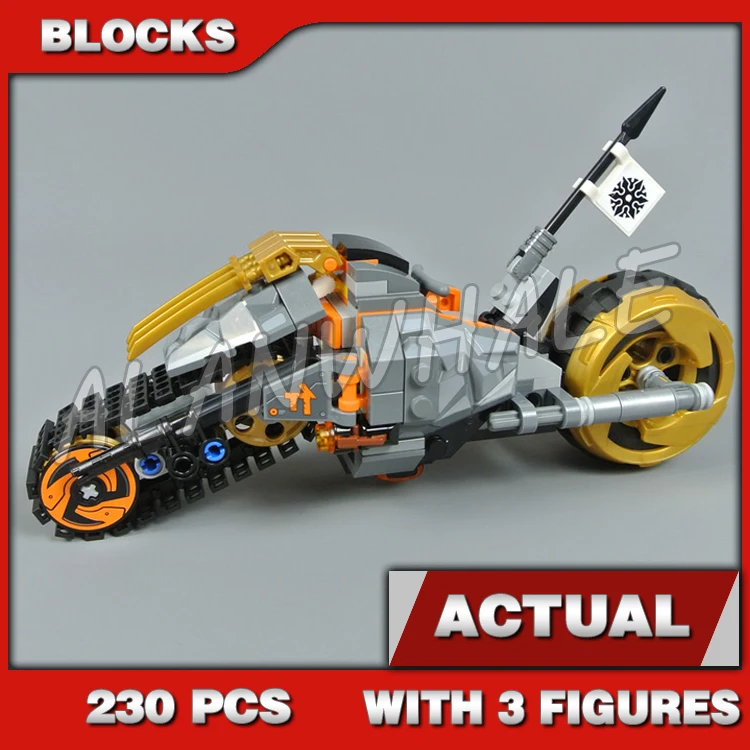 230pcs  Cole's Armored Dirt Bike Destroyer's Scimitar 11327 Building Blocks Children Sets Compatible With Model