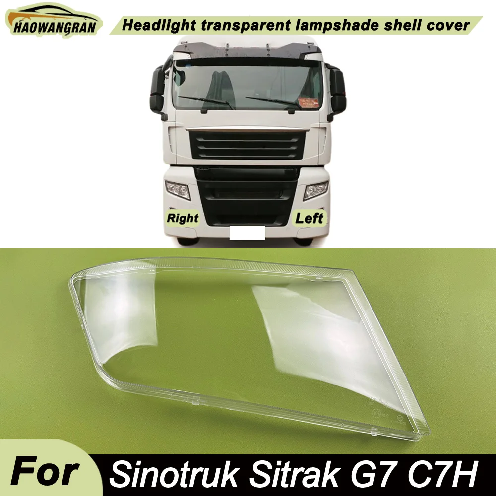 

For Sinotruk Sitrak G7 C7H Front Headlamp Lamp Cover Transparent Headlight Shell Lens Plexiglass Replace The Original Lampshade