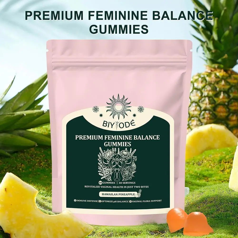 BIYODE Premium Feminine Balance Gummies Help Regulate Physiological Balance And Enhances Immunity Rich In Multiple Vitamins