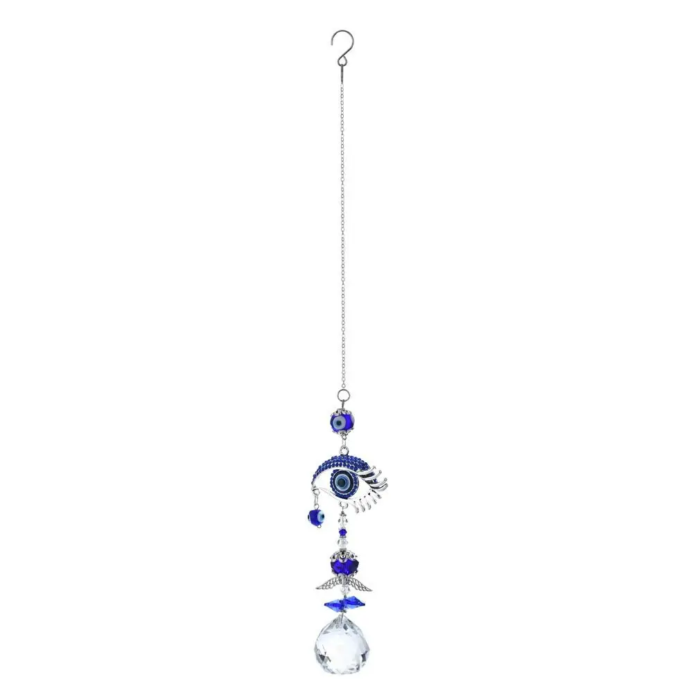 Rhinestone Devil Eye Suncatcher Butterfly Crystal Balls Hanging Crystal Decor Ornaments Rainbow Maker Sunlight Catcher