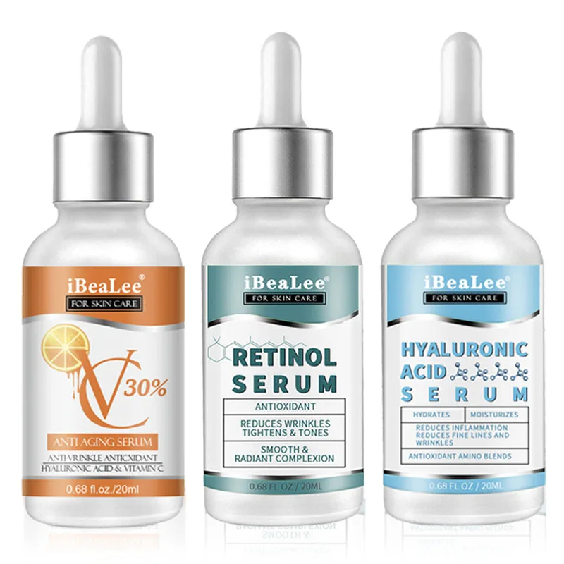 Vitamin C Hyaluronic Acid Retinol Serum Facial skincare Firming Brightening Hydrating Face Essence Facial Skin Care Products