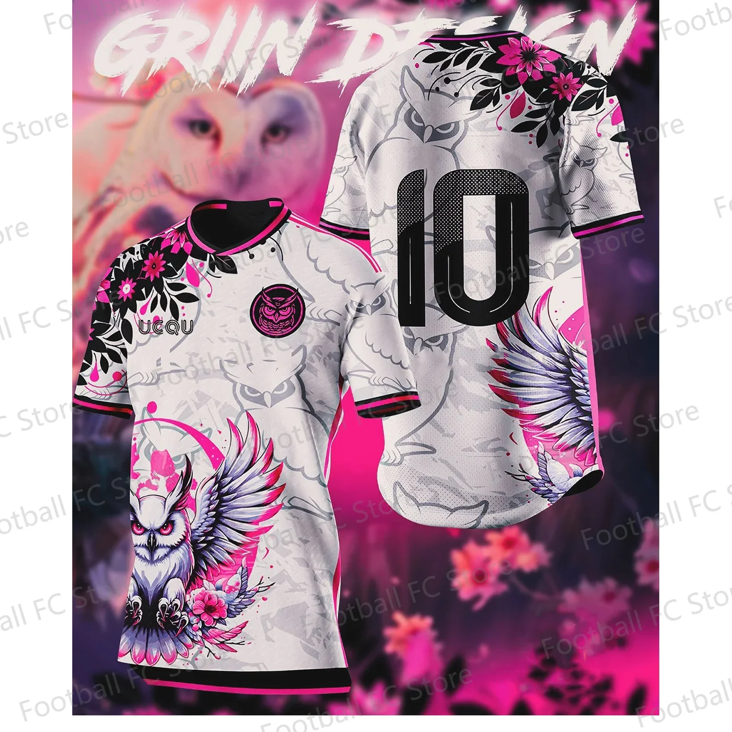 

UCQU New Arriavl 24/25 Owl Independent Design Kit Sport Training Uniform Home/Away Kit Foot Sport T-shirt For Adult/Kids