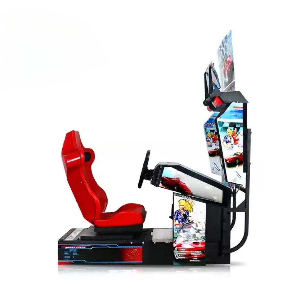 3d 42 inch outrun arcade hot sale simulating car racing/electronic outrun racing game machine