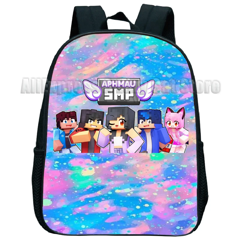 Aphmau Meows Cat Cartoon Backpack Baby Boys Girls Donut Cat Aphmau Meows Cat Children Schoolbag Kindergarten Kids Toys