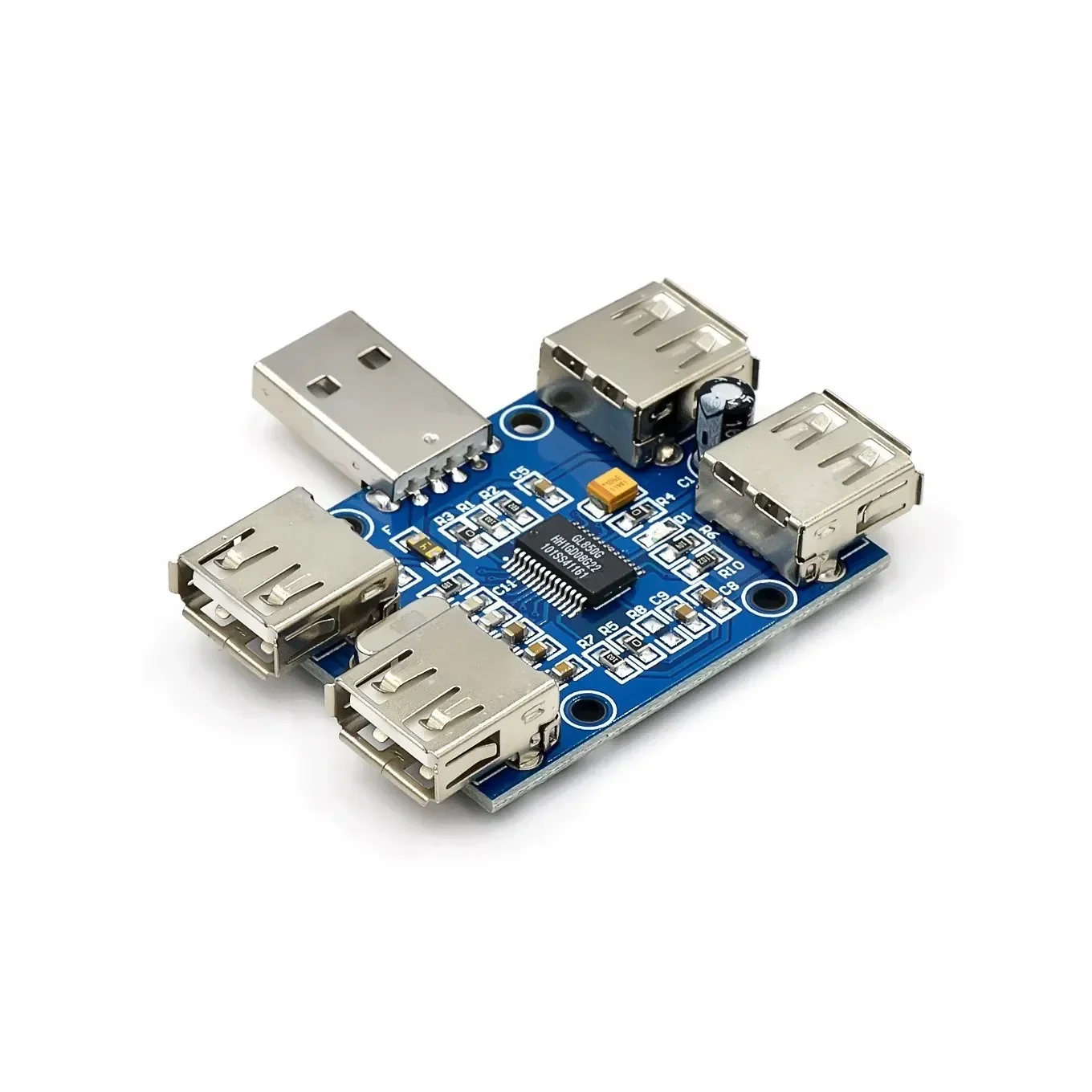 

USBHUB USB2.0 HUB 4 port controller USB extension module GL850G chip