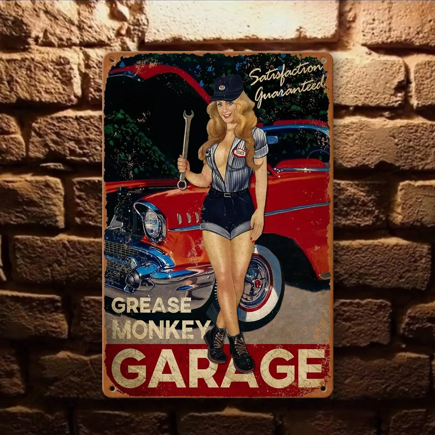 Oil Gas Metal Tin Sign Vintage Motorcycle Car Poster Man Cave Club Iron Plate Painting Motor Garage Wall Plaques Shabby Signs