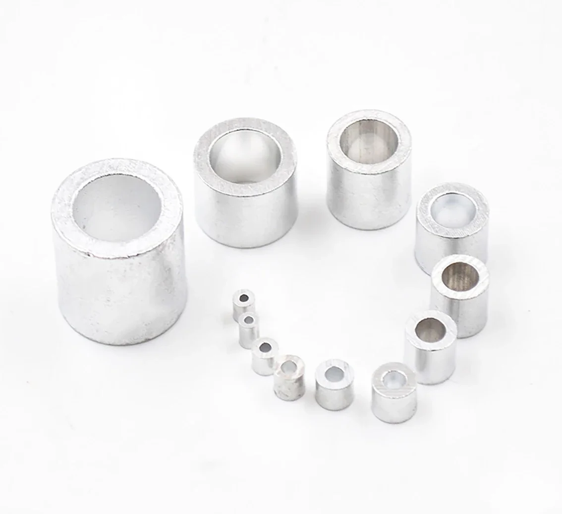 2-20 шт. M1-M8 круглый алюминиевый корпус, кабельные обжимы, рукава, наконечник с одним отверстием, обжимная петля, зажим для стального троса, защитный рукав