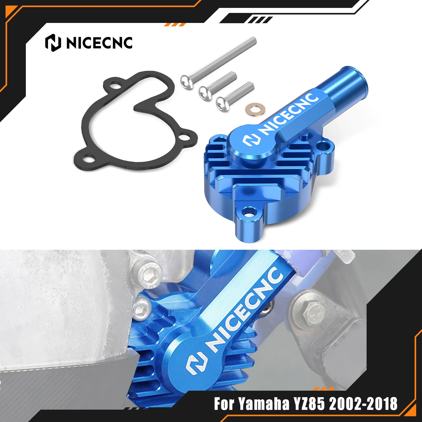 

NICECNC For Yamaha YZ80 1993-2001 YZ85 2002-2018 2017 2016 2015 2014 2013 Motorcycle Water Pump Cover Guard Protector Aluminum