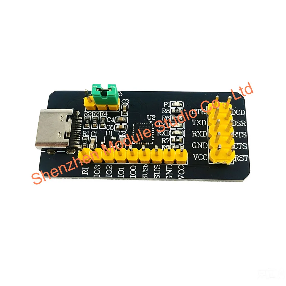 1PCS CP2102N-A02-GQFN24R Type-C USB to TTL UART Serial Converter CP2102N Chip Solution Evaluation Debug Demo BoardA
