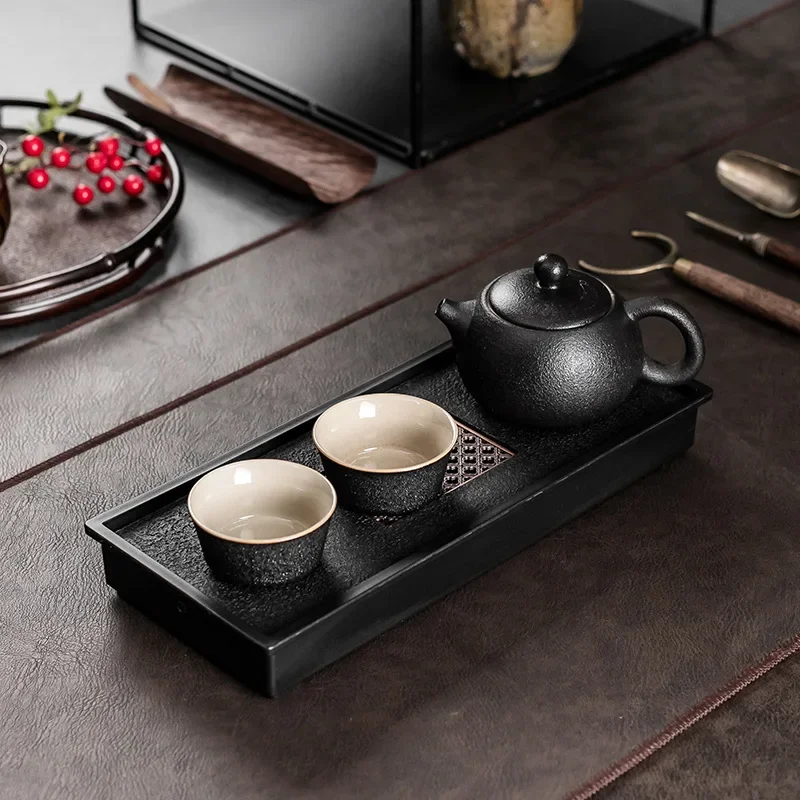 

Small tea set home one pot two cups office Chinese kung fu full set