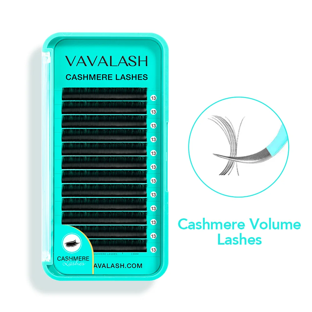 

VAVALASH Cashmere Volume Lashes Classic Lashes Extensions Trays C CC D DD Curl Eyelash Extension Supplies for Makeup