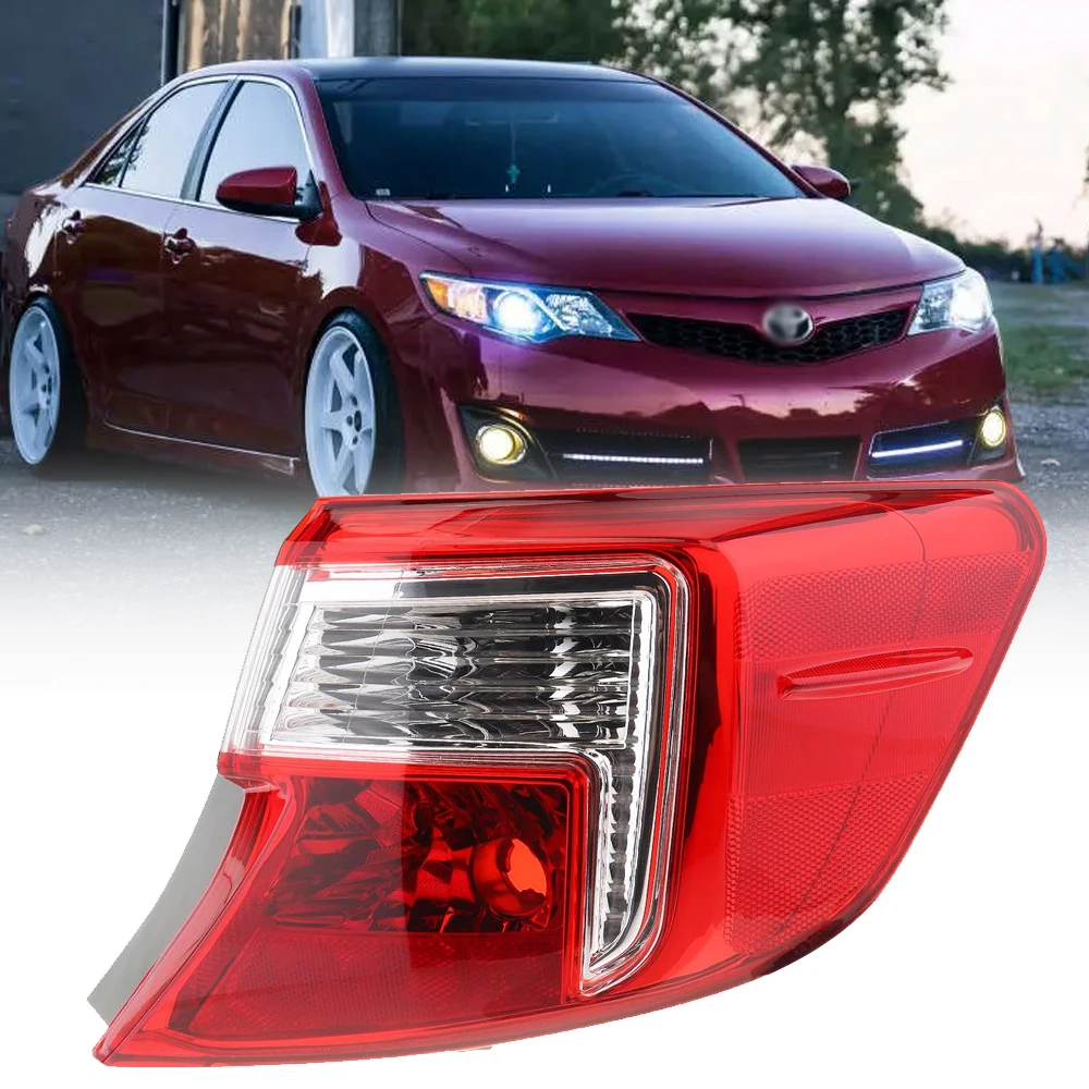 Left/Right Side Red Tail Lamp FOR TOYOTA Camry ACV51 2012 2013 2014 Rear Tail Light Brake Lamp with Wire Harne