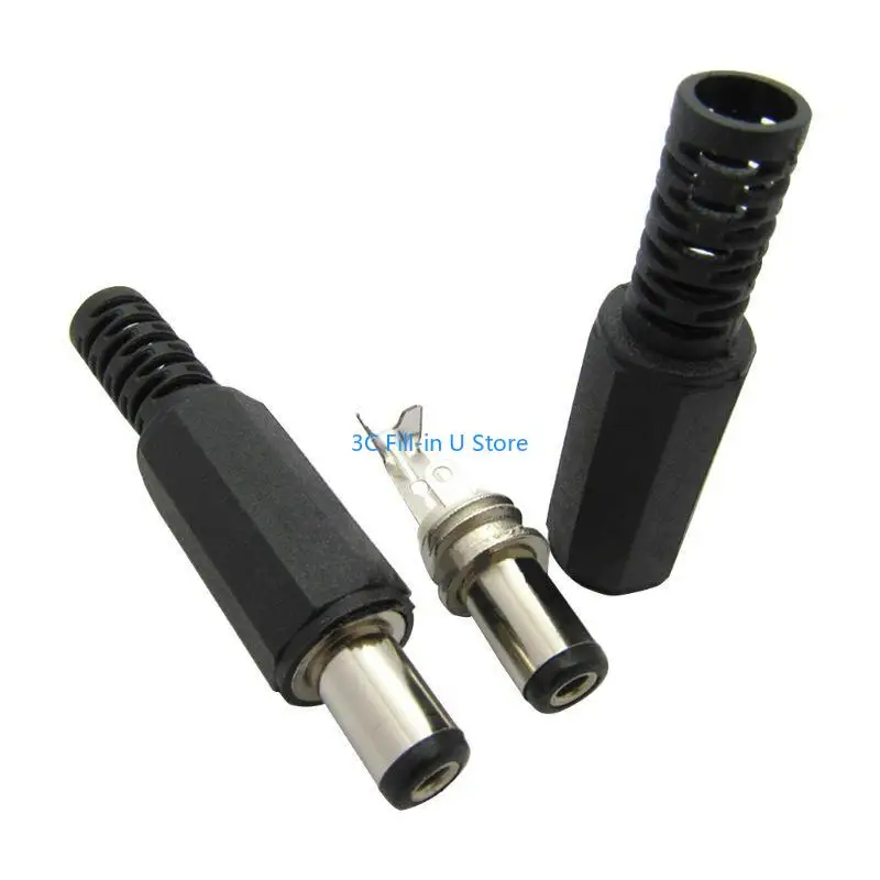 G8TA Male Plugs + Female Socket Panel for CCTV Security Camera Lighting Power Adapter