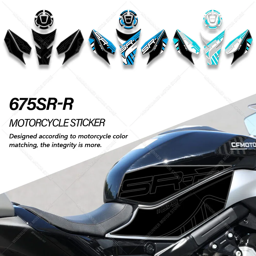 

For CF 675SR-R 675SR-R Motorcycle Accessories 3D Gel Tank Pad Protector Decal Stickers Kit Epoxy Resin Waterproof Sticker