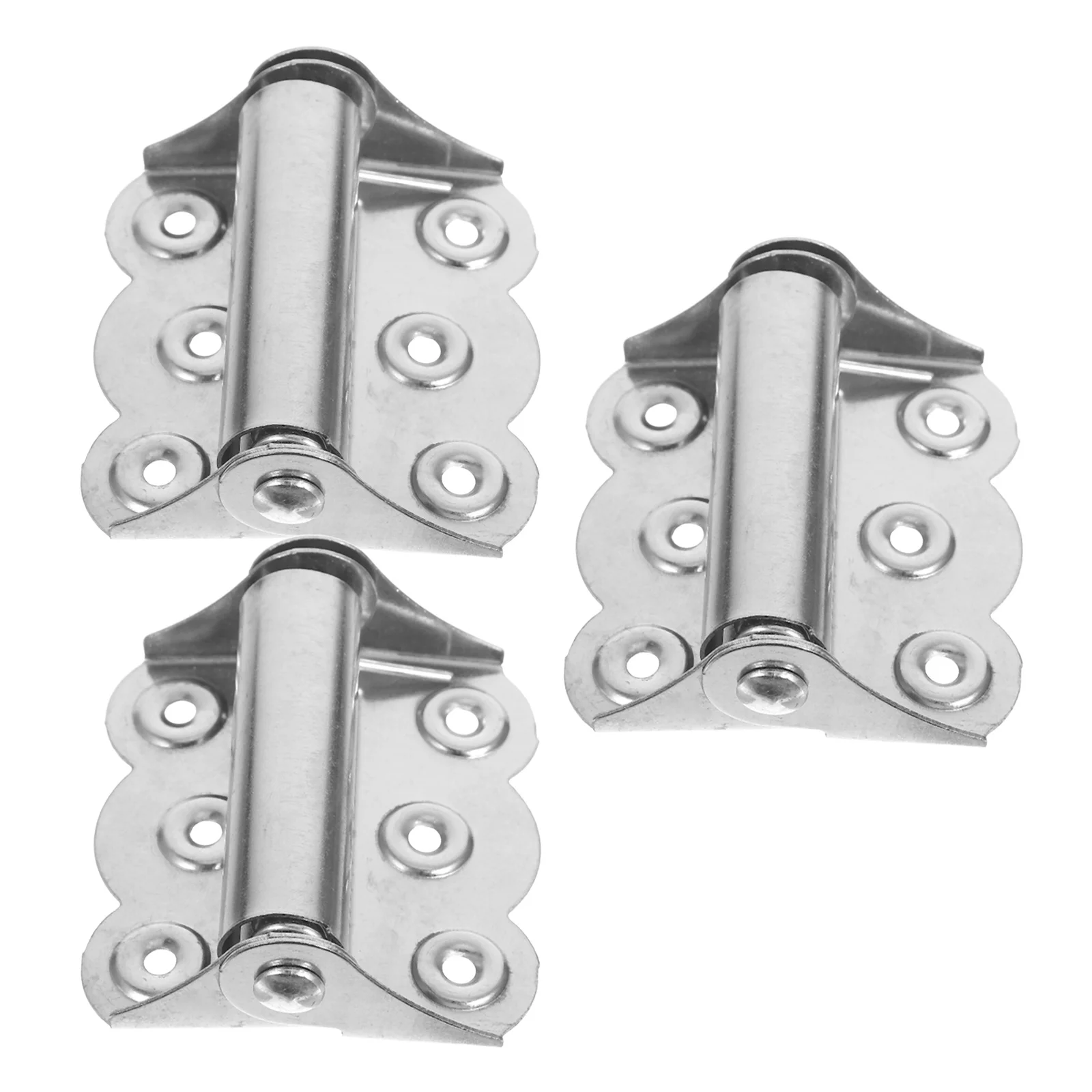 3 قطعة المفصلي الذاتي الإغلاق هادئة الربيع تحميل التوتر للمرآب الجبهة الباب الخلفي الأجهزة الفضة الربيع الباب المفصلي #4