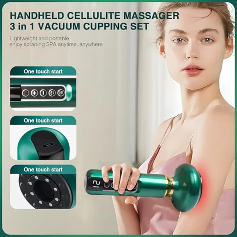 

Электрический скребковый инструмент, горячий компресс, баночное устройство, щетка, интеллектуальный вакуумный отрицательный давление для обезболивающей терапии