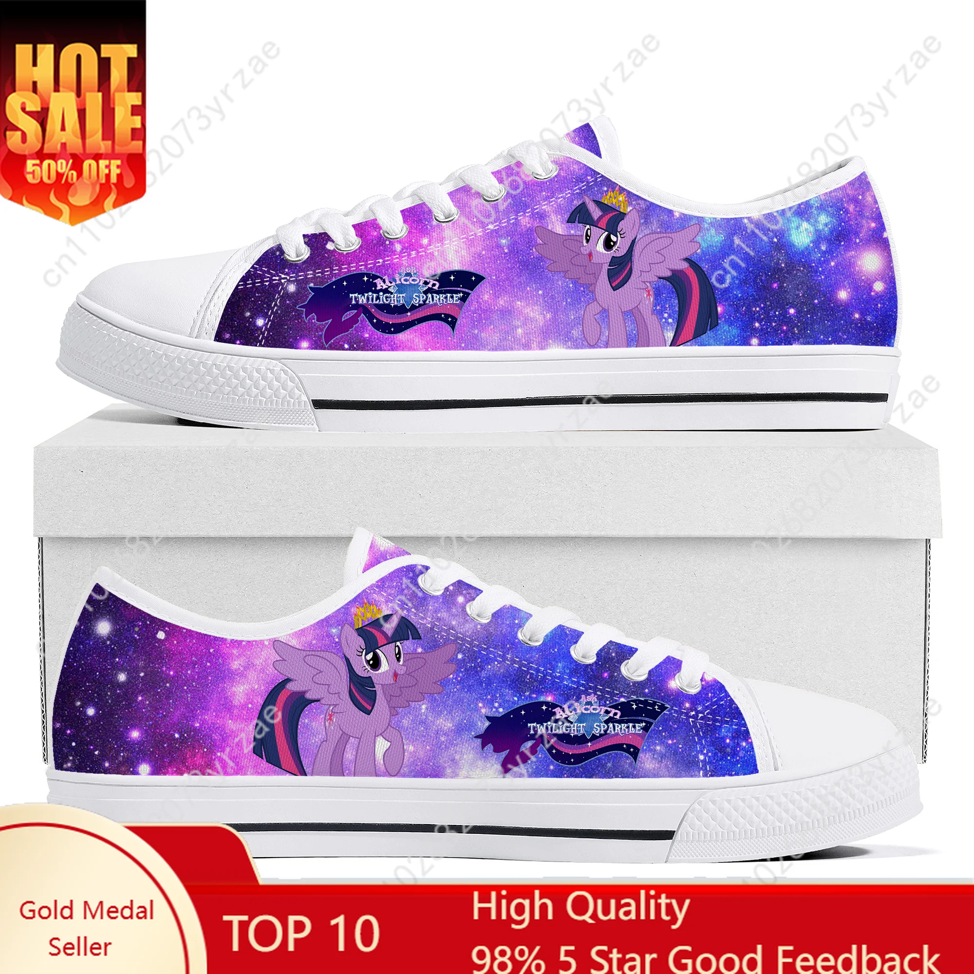

Twilight Sparkle Low Top Shoes Man Woman Sneakers My Little Pony Friendship Is Magic Fashion Shoe Cosplay Footwear For Adults