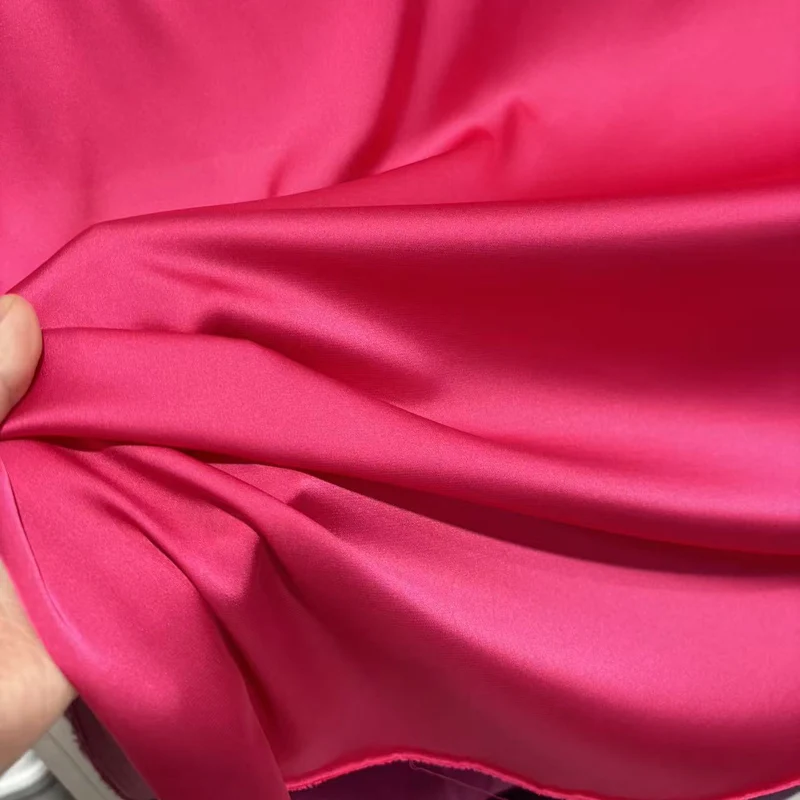ผ้าซาตินเนื้อนุ่มแบบใหม่ ยืดหยุ่น ระบายอากาศได้ดี อ่อนโยนต่อผิว สีด้าน สำหรับชุดเดรส เสื้อเชิ้ต กางเกง ชุดนอน และชุดลำลอง