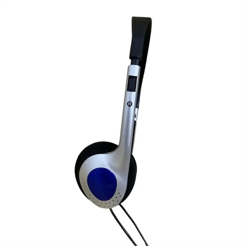 Classic Over Ear Earbud Retro Headphone Wired Vintage Y2k Headphones Blue Black 80s 90s Retro Headset CD/Walkman/Mp3
