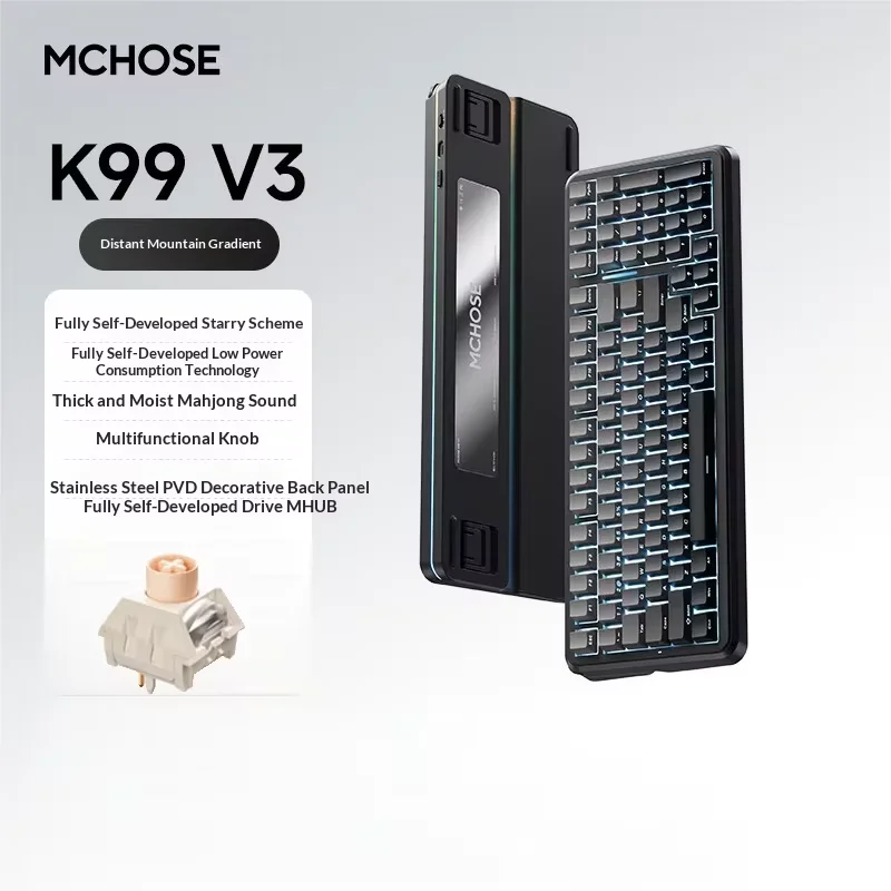 MCHOSE K99 V3 メカニカルキーボード 2.4G Bluetooth RGB