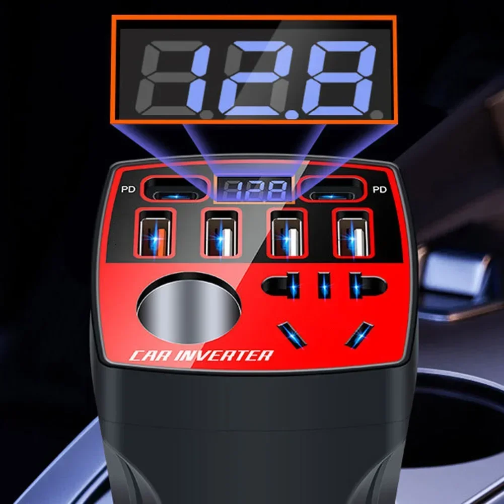 

Car Power Inverter 12V/24V TO 220V Converter USB PD Multi-function Charger Socket Fast Charger Car Power Converter