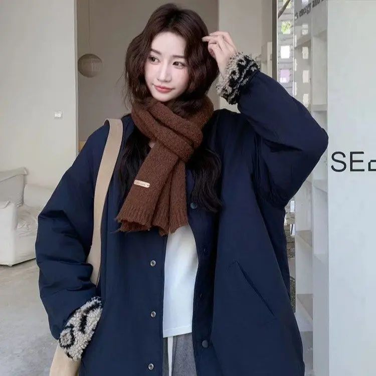 Women's Double-sided Lamb Wool Jacket for Autumn and Winter 2025 New Fashionable and Stylish Retro Warm Cotton Clothing