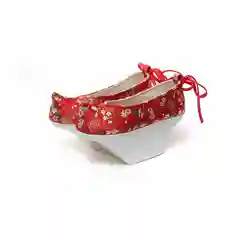 Ancient China Qing Dynasty Royal Women's Flowerpot Bottom Shoes Film Movie Palace Maid Embroidered Unique 7cm Heels Fabric Shoes
