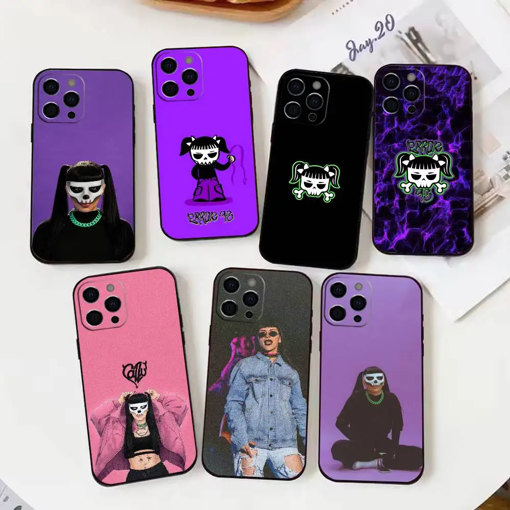 

Cazzu Error 93 Singer Phone Case For iPhone 17,16,15,14,13,12,11 Plus,Pro Max,XS,Soft Silicone Black Cover