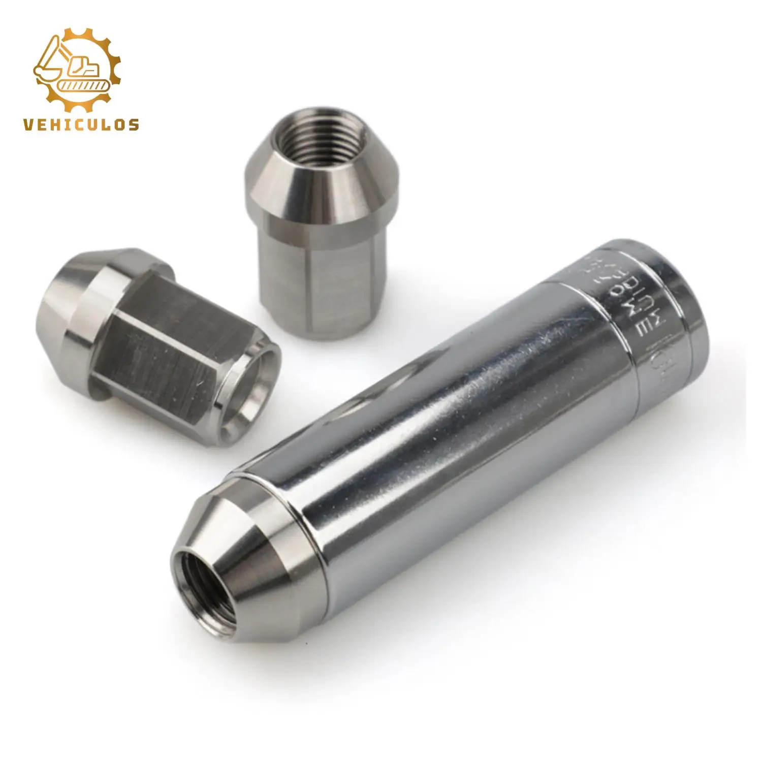 

20PCS Stainless Steel Lug Nuts M12x1.5 Wheel Nuts 19mm Hex 35mm Length 60° Taper Seat Closed End For Universal Car Wheels