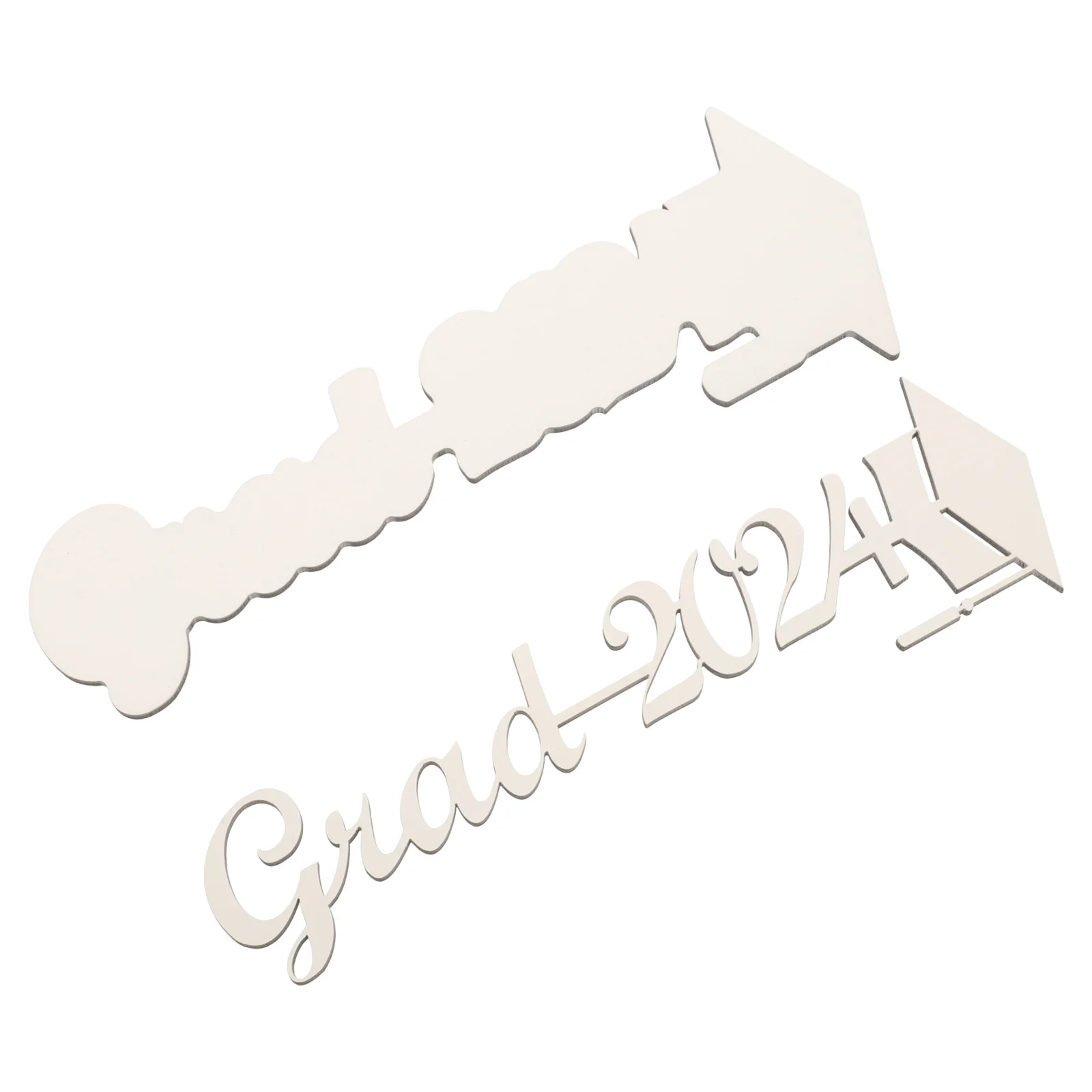 Sublimação em branco rosa transferência de calor placa densidade decoração grad 2024 festa mesa ornamento diy artesanato sublimação grad 2024
