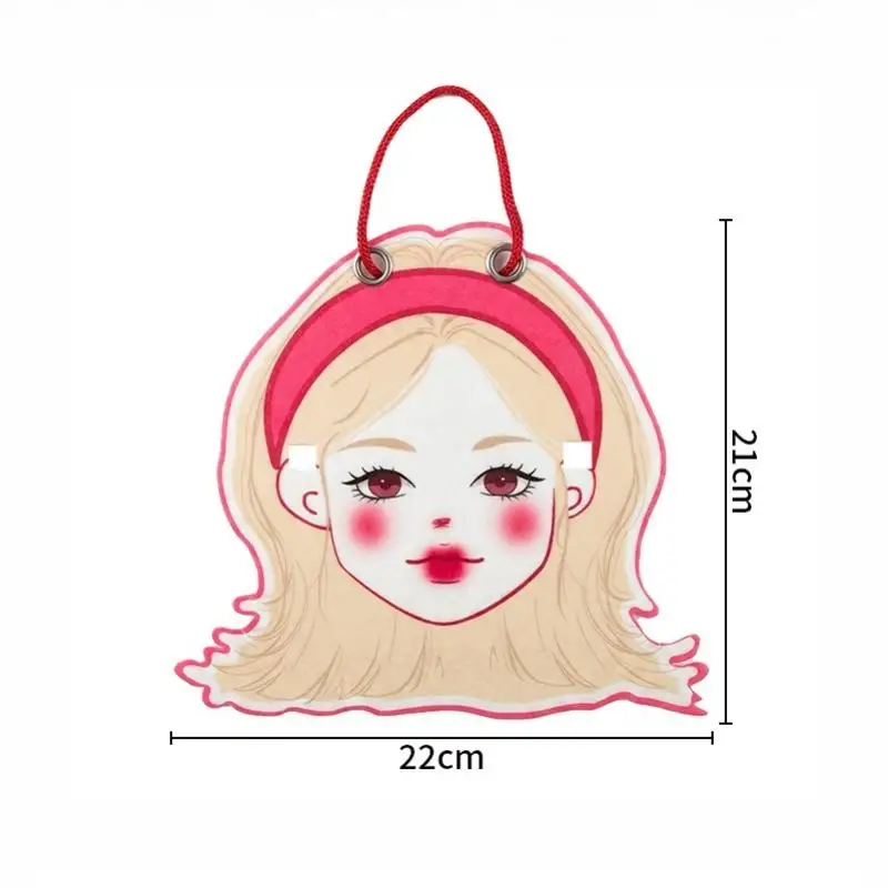 Wandhängender Brillenhalter aus Filz mit Haarklammerhalterung, Cartoon-Design, platzsparend, Kawaii-Brillenregal für das Badezimmer – Detail 5
