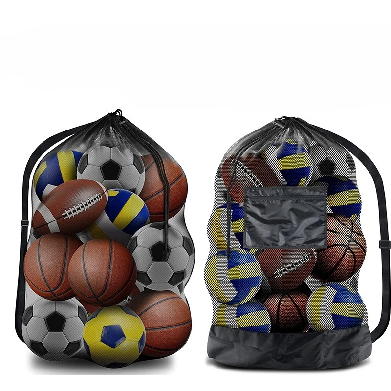 

Football Basketball Pull Rope Ball Bag Tennis Volleyball Storage Bag Sports Shoulder Easy To Carry