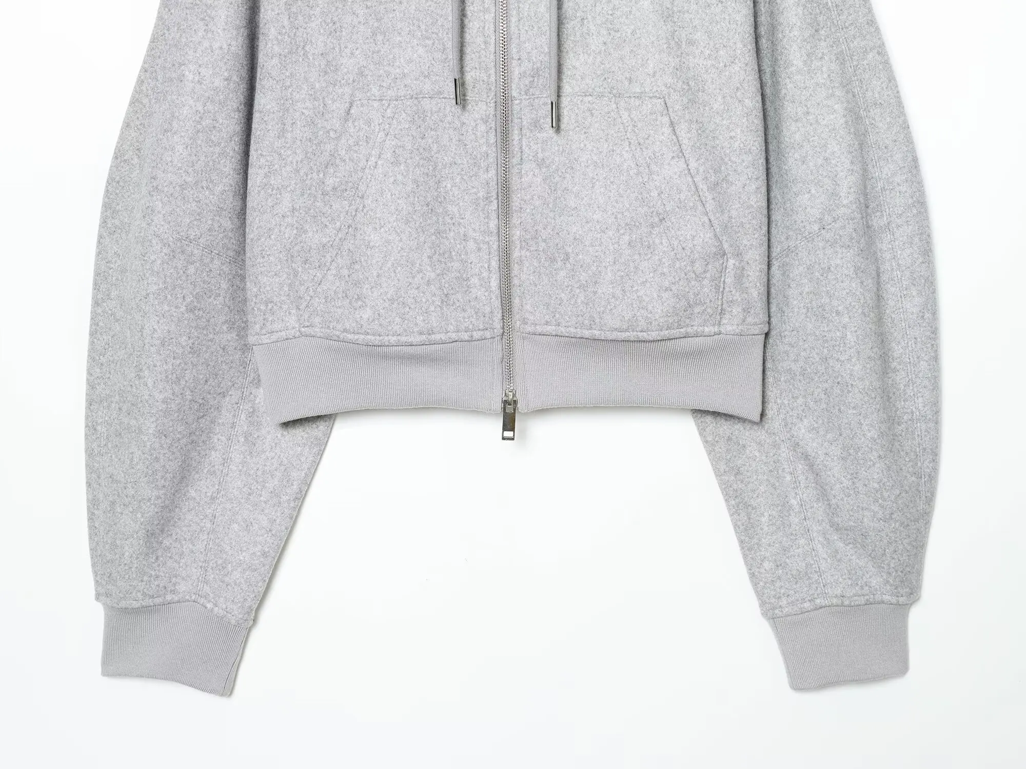 Maxdutti Nordic Winter Woman CLothing Coat Minimalist Soft Woolen Hooded Jacket Zipper Hoodie Tops Women's Jacket Woman Clothes