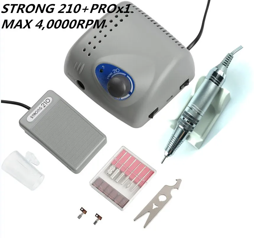 

2020 NEW STRONG 210 PRO X1 Handpiece 40000RPM Micromotor Polishing electric nail drill manicure machine