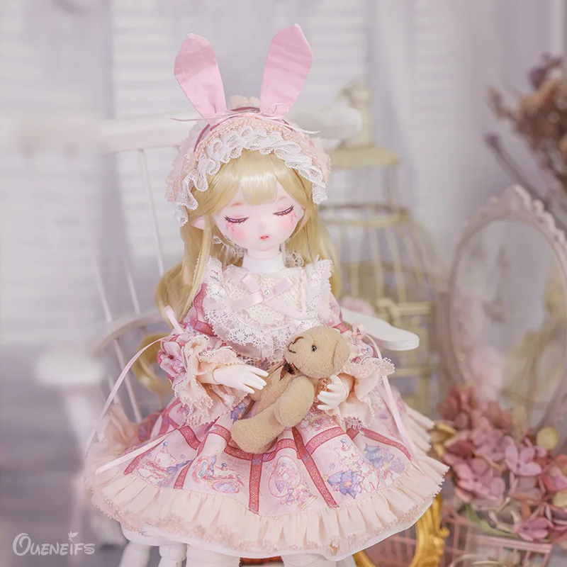 Lalka BJD Shuga Fairy Beryl 1/4, zamknięte oczy, ciało Sogo, zabawki dla dziewczynek i anime króliczek, żywiczne zabawki, prezent