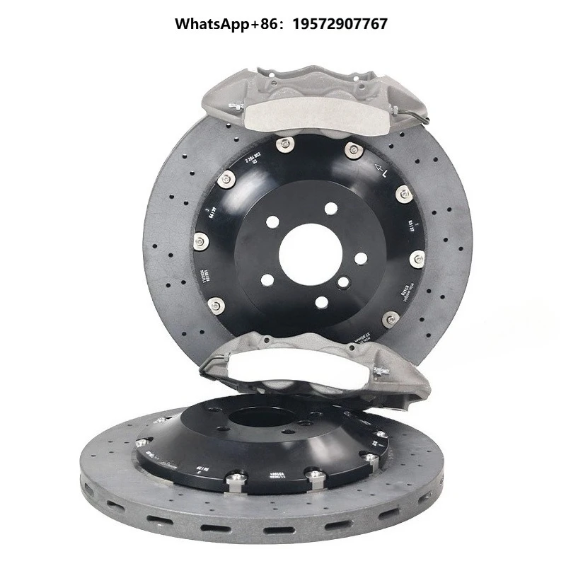 Auto Brake Sets 4 Pot Rear Caliper Kit with Carbon Ceramic Disc