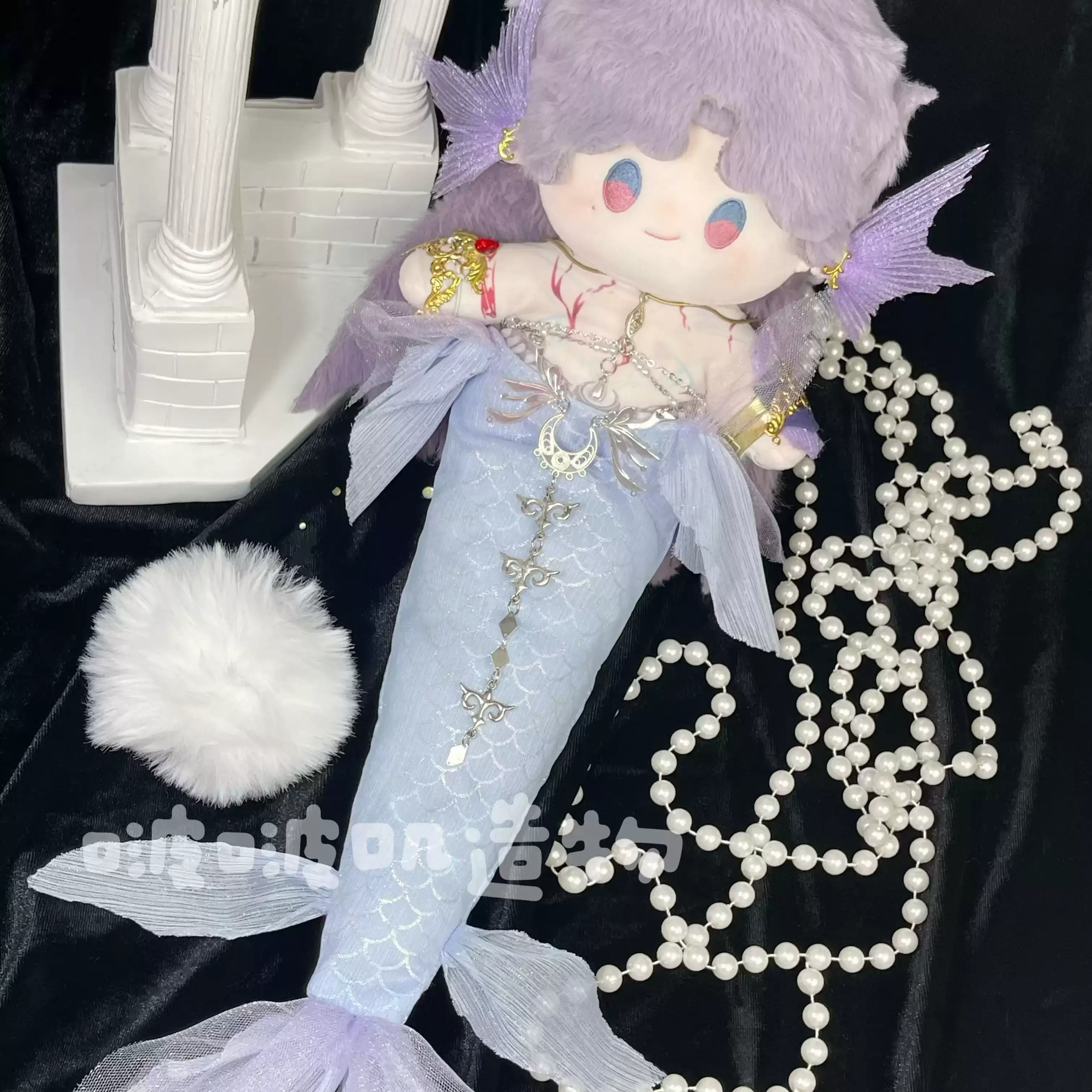 

Любовь и глубокое пространство Рафейэль 20 см хлопковая кукольная одежда-Рыбий хвост.ожерелье.основание.аксессуары для подростков/ушей.Платья для волос