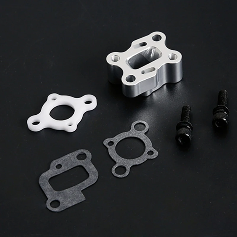 CNC Intake Manifold Set For 23-30.5CC Gas Engine For 1/5 HPI Baja 5B 5T 5Sc Losi 5Ive T Rovan King Motor Rc Car Parts