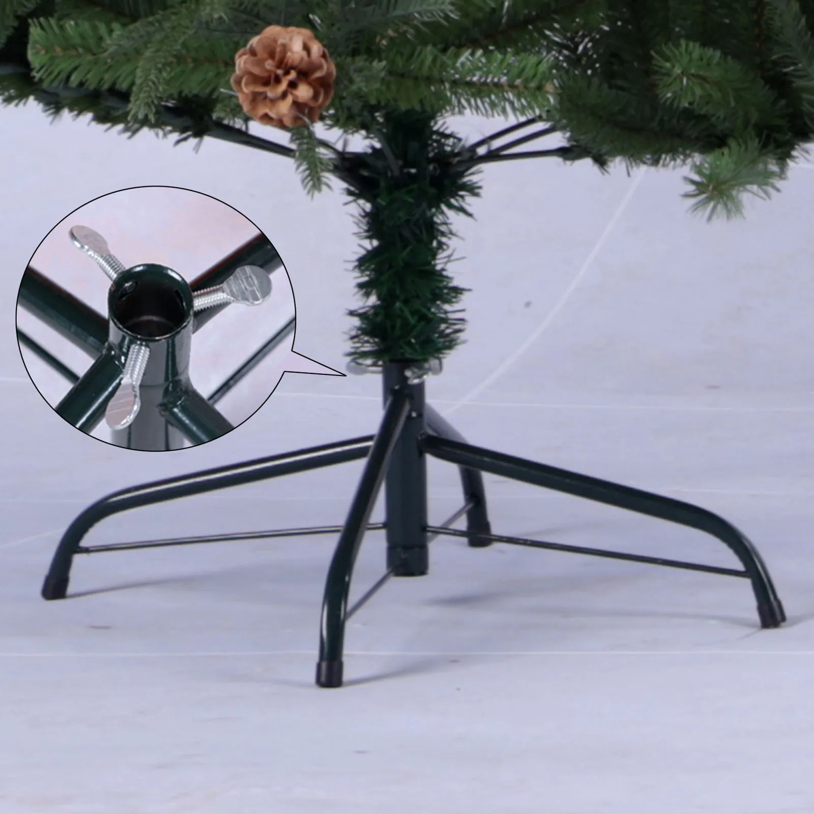 Складная основа для рождественской елки, металлический кронштейн для краски, подставка для рождественской елки, замена держателя для искусственных/реальных деревьев