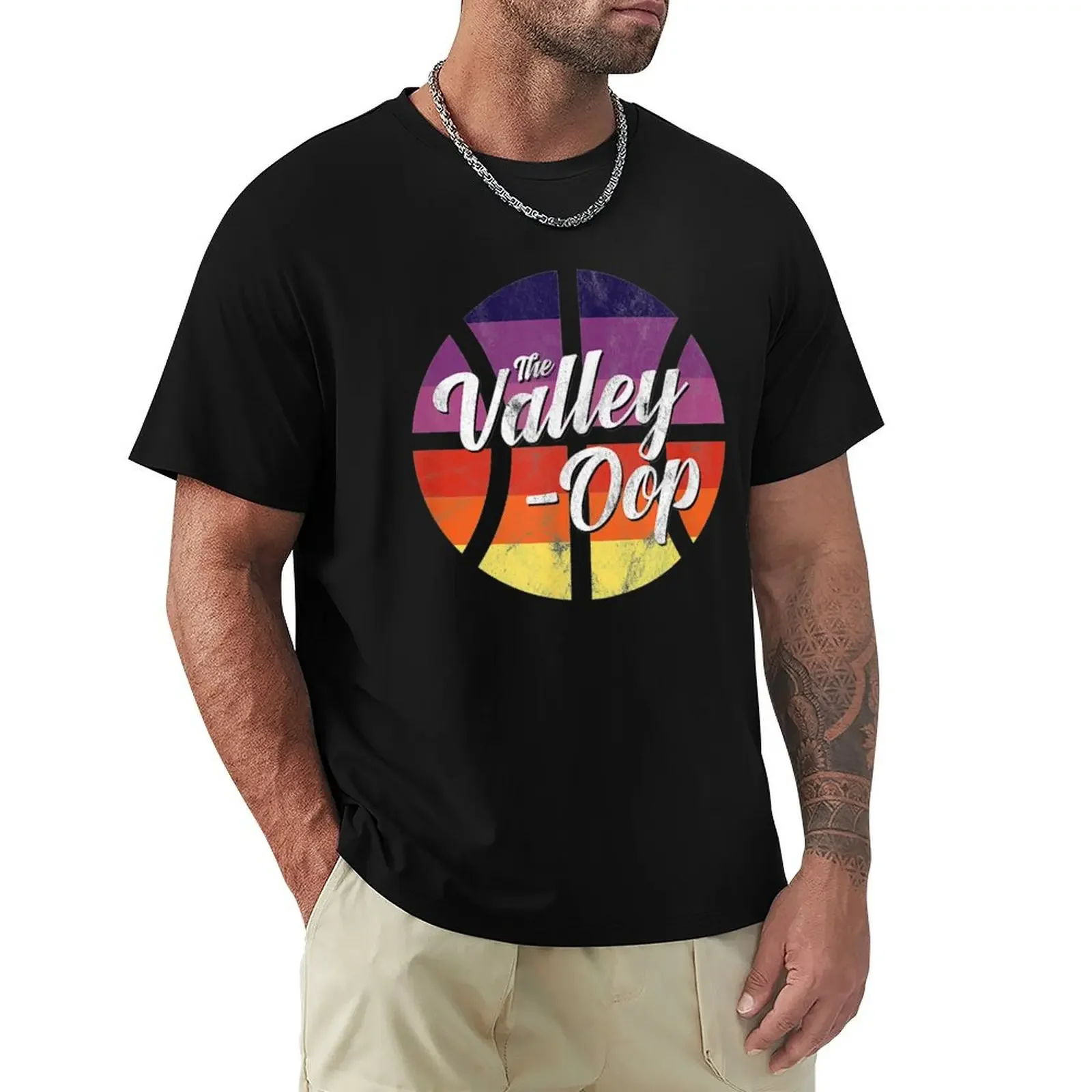 

The Balley.Oopz Basketball Retro Sunset T-Shirt customizeds anime vintage anime shirt vintage graphic tee mens t shirt graphic