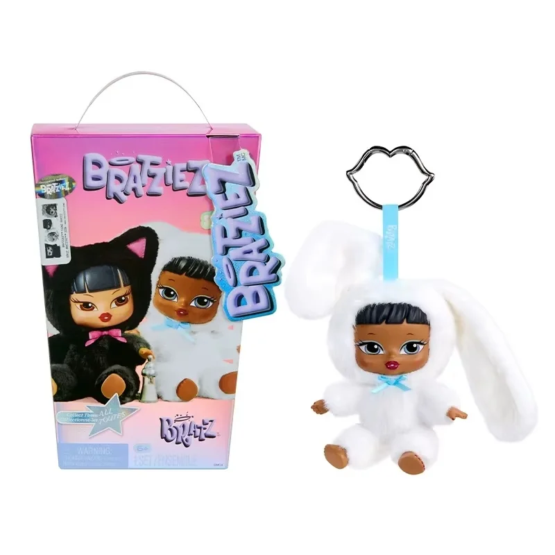 Originele Mga Bratz Bratziez Sleutelhanger Blind Box Bunny Outfit Anime Figuur Zwarte Kat Outfit Mystery Box Model Ornament Op Voorraad
