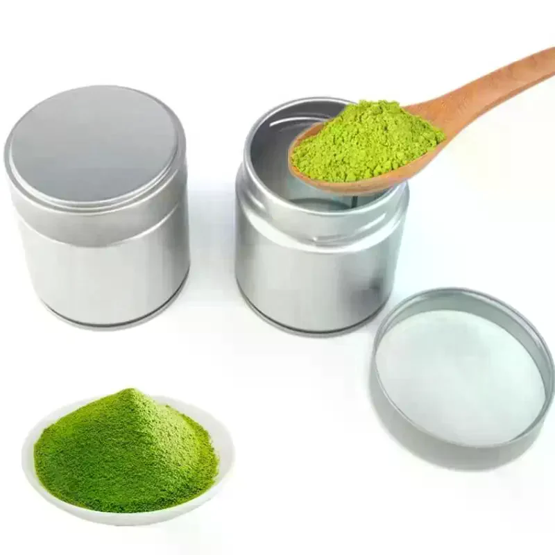 Portable Mini Matcha Powder Can Thick Tinplate Tea Sealed Jar Spice Storage Box Container Box Kitchen Gadgets Household 1 Pcs