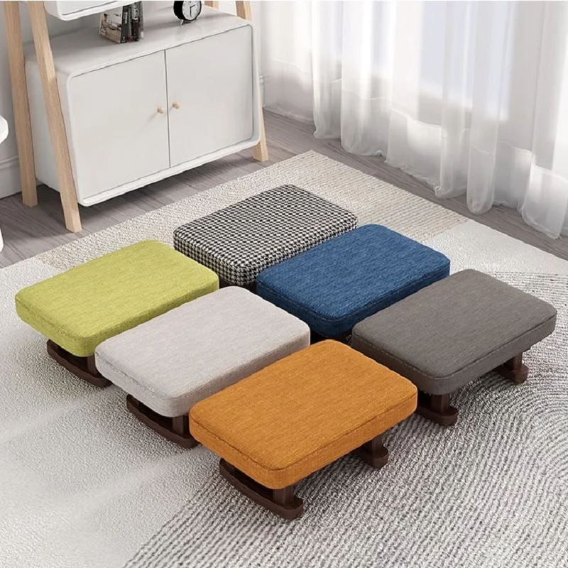 Low Stool Household Creative Small Stool Solid Wood Cloth Stool Living Room Simple Sofa Footstool Adult Bench Shoe Stool Stools