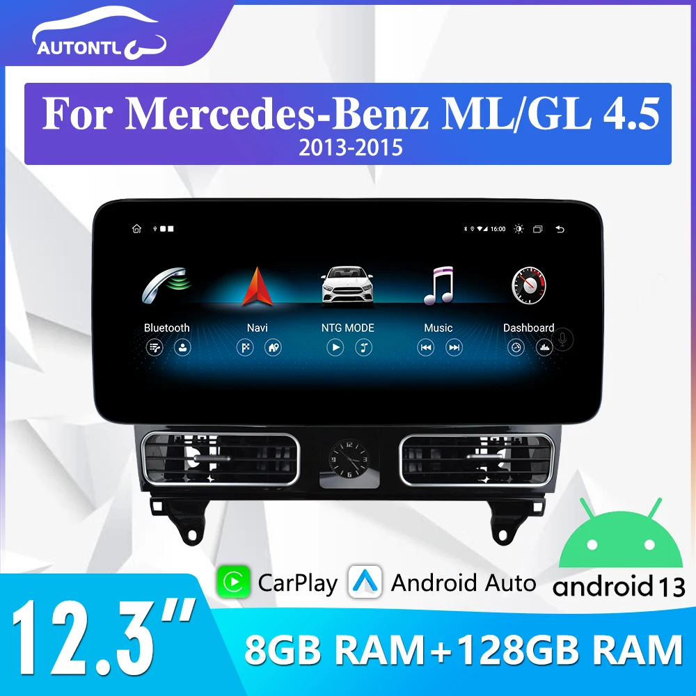 For Mercedes Benz GL ML Class 2013 2015 Multimedia Android Car Radio Carplay Navigation Automotive Headunit Monitor New Arrival