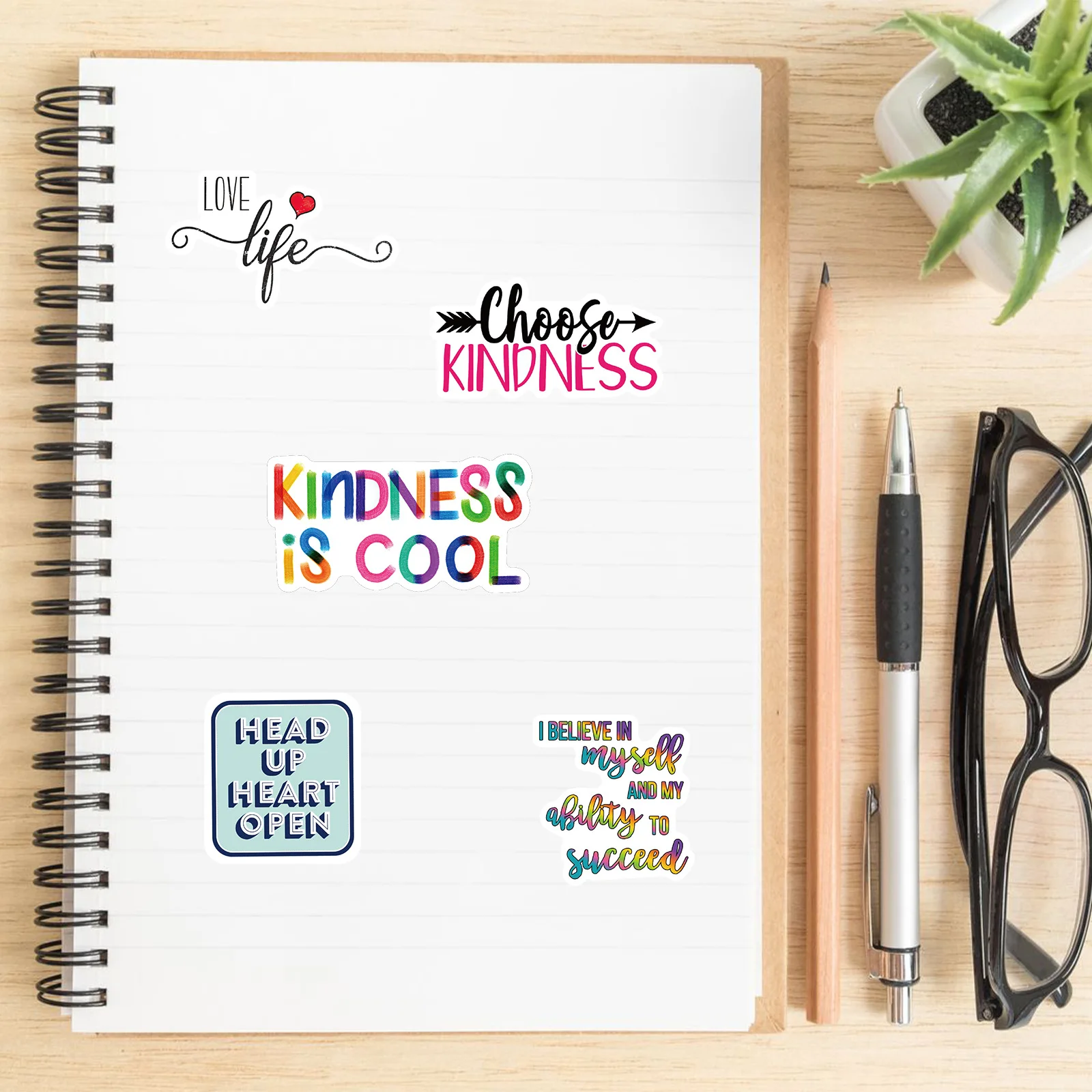 10/52PCS Inspirational Sticker - Kids Toys Quotes 评论和价格