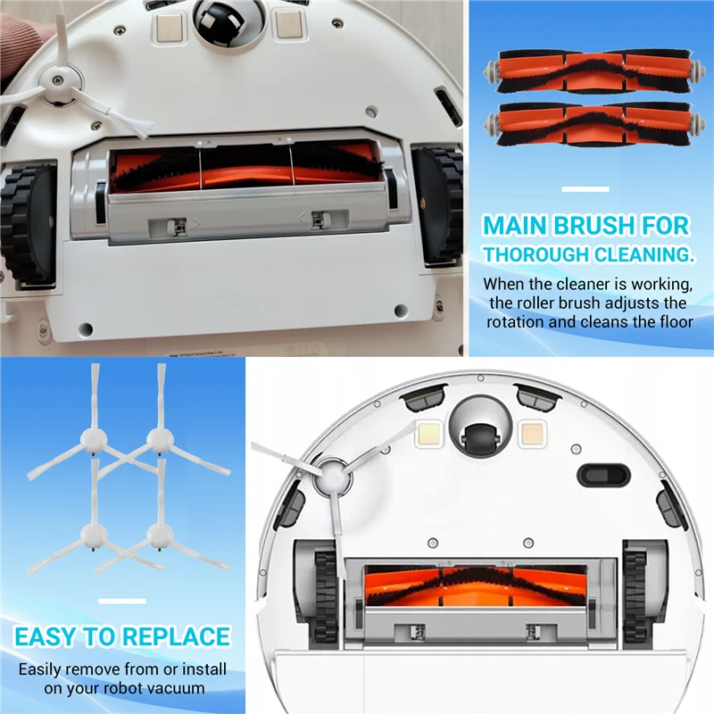 

BOFO Accessory Side Brush Roller HEPA Filter For Xiaomi Mijia 1C STYTJ01ZHM Mi Robot Vacuum Mop SKV4093GL Spare Parts